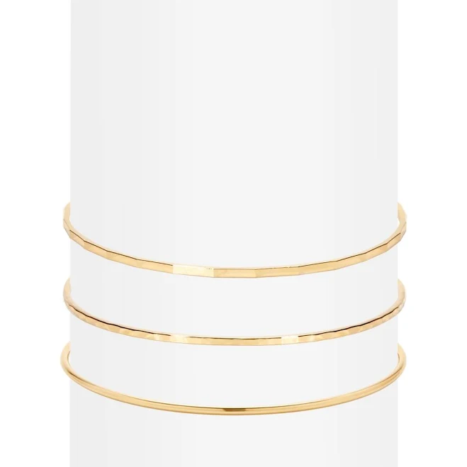 accessory Brook and York Minimalist Gold Bangle Bracelet Set Macy's $150