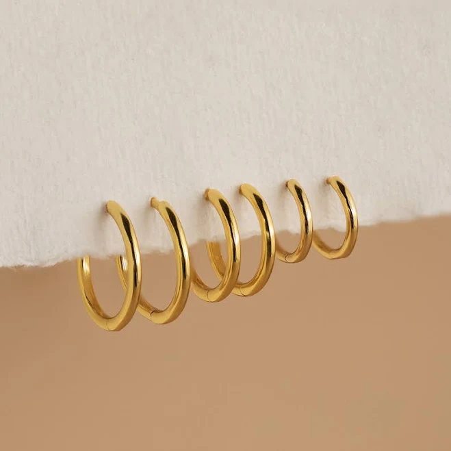 accessory Caitlyn Minimalist Everyday Mini Bold Stacking Hoop Earrings Mom Gift Caitlyn Minimalist $23.2