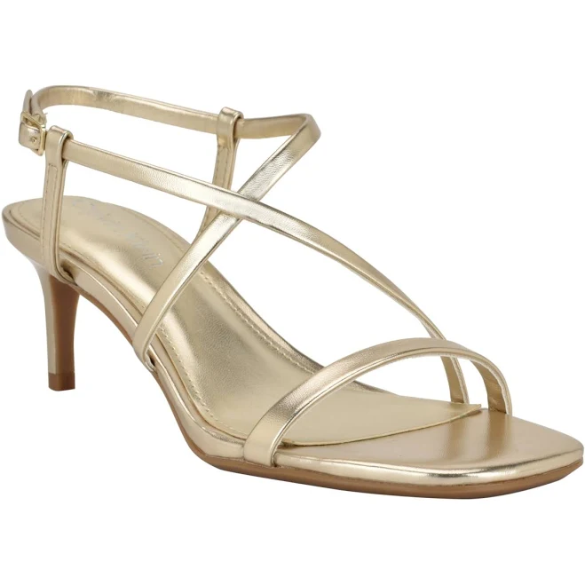 sandals Calvin Klein Women's Ishaya Strappy Low Stiletto Sandals Macy's $69.3