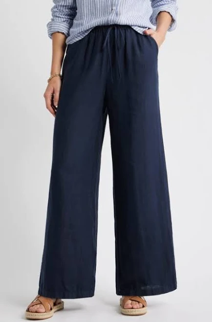 wide leg pants Caslon Easy Wide Leg Linen Pants Nordstrom $79.5