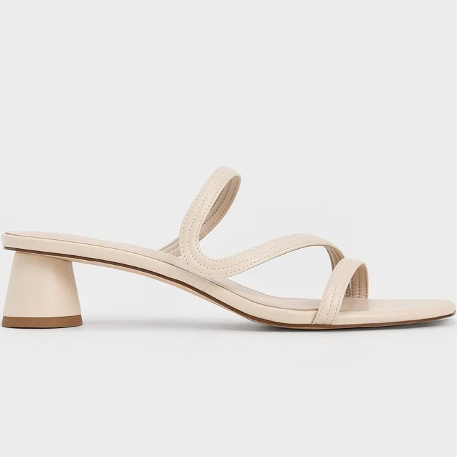 shoes Charles & Keith Women's Arden Wavy Strap Mules charleskeith.com $69
