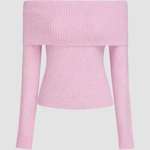 off-shoulder top CIDER Women's Off-Shoulder Knit Crop Top Soft Stretchy Long Sleeve Flattering Cider $22.7