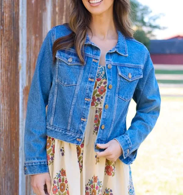 jacket Classic Denim Jacket Natural Life $54.95