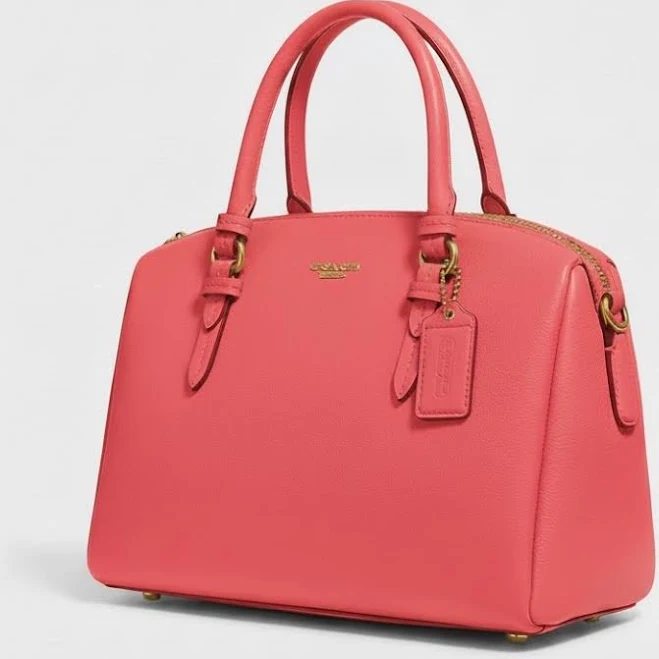 bag Coach Bags | Coach Mini Bennett Satchel In Coral | Color: Pink | Size: Os | Boutq_Chic's Closet Poshmark $110