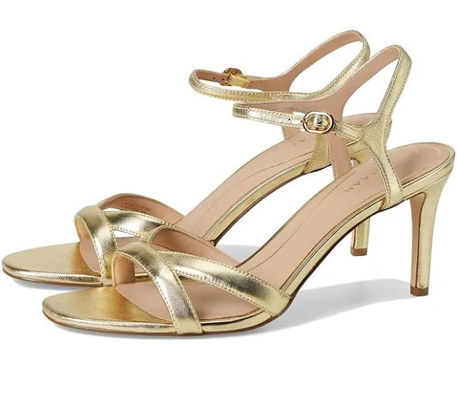 shoes Cole Haan Women's Constantina Metallic Leather Ankle Strap Sandals Zappos.com $136.49