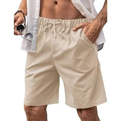 shorts COOFANDY Men's Casual Linen Shorts with Elastic Waist and Drawstring Target $20.99