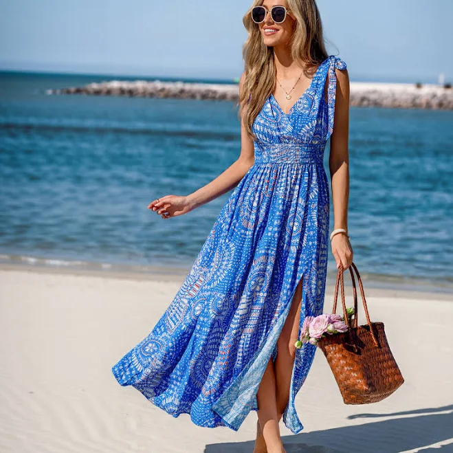 dress Cupshe Women's Fresh Berry Abstract Maxi Dress Cupshe.com $42