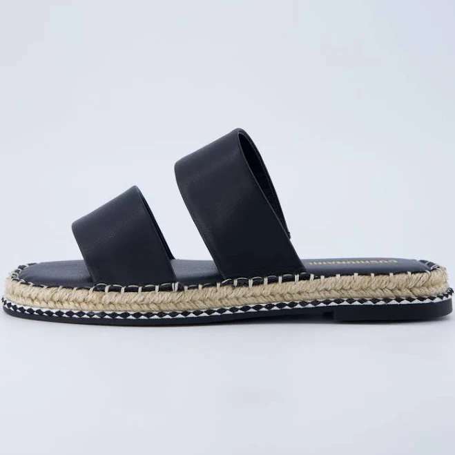 shoes Cushionaire Women's Bhendi Espadrille Slide Sandal – Double Strap with Jute-Wrapped Sole & Cushioned Footbed Cushionaire $39.99