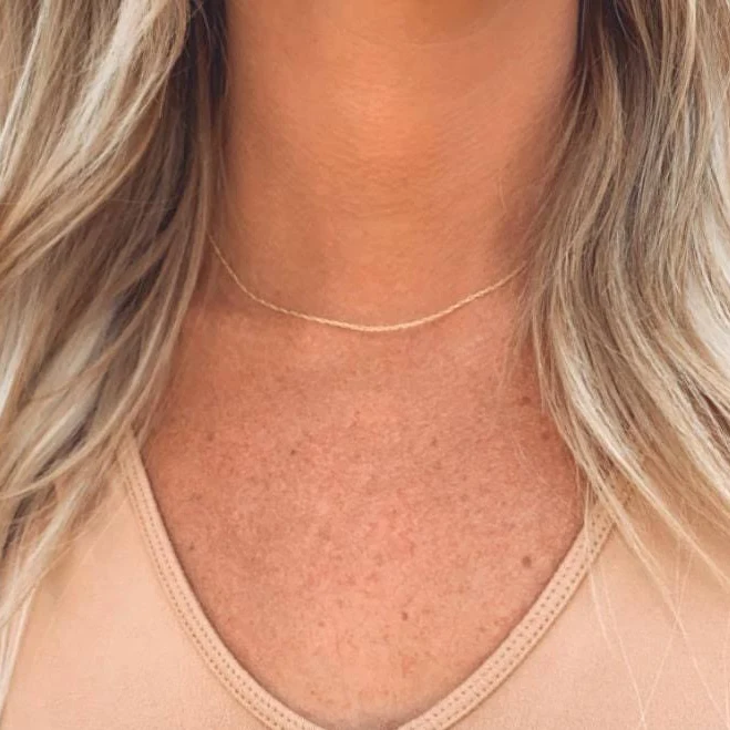 accessory Dainty Minimalist Gold Whisper Chain Necklace Etsy - SincerelySilverShop $20.4