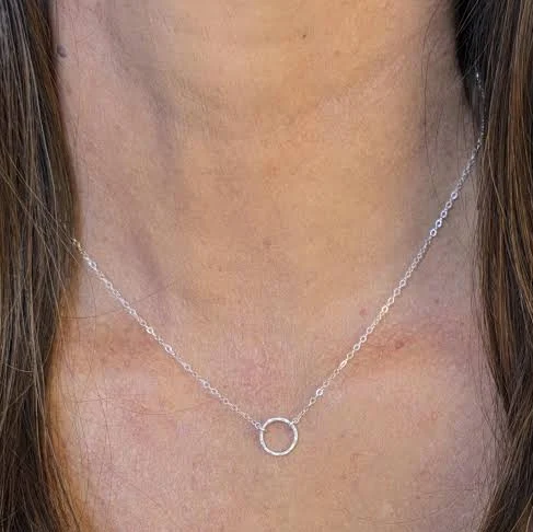 accessory Dainty Sterling Silver Karma Necklace Etsy - JadedSB $28