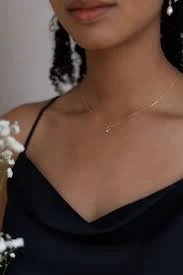 accessory Delicate necklace with small cubic zirconia pendant • CHLOÈ necklace • 14k gold filled • thin chain • gemstone pendant • charm • gift Etsy $55.51