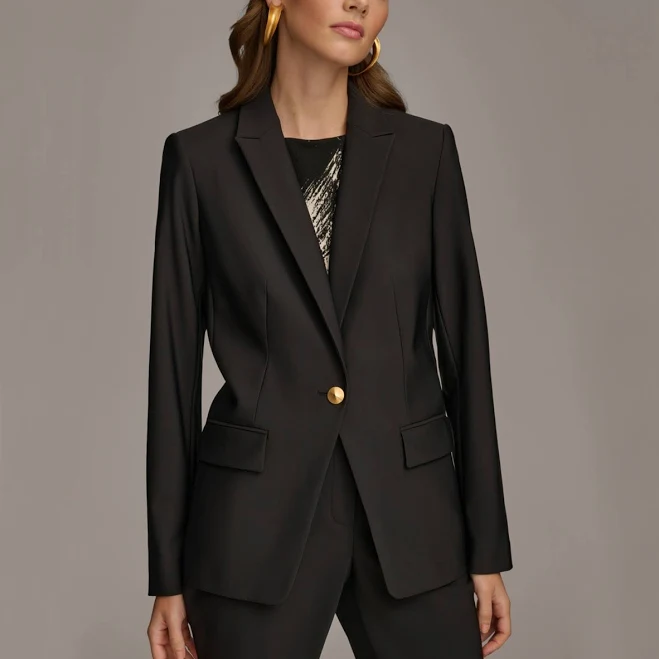 blazer Donna Karan Women's One-Button Blazer Macy's $125.3