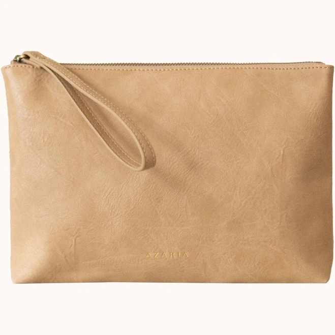 bag Doux Clutch - Taupe Women's Clutch Bag (Vegan Leather) Azaria $31.95