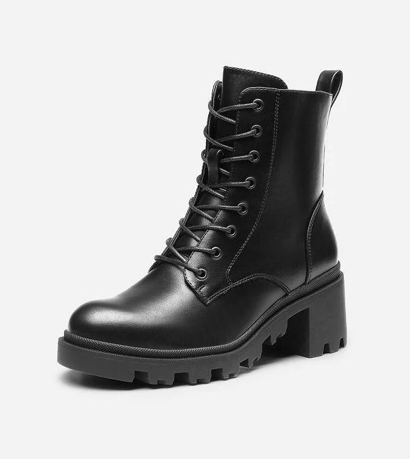 shoes Dream Pairs Lug Sole Combat Boots JustFab $21.98