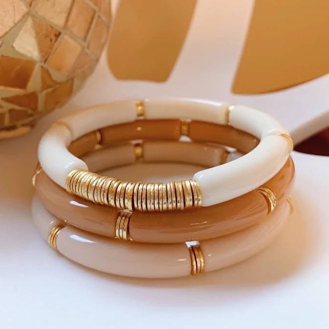 accessory Dune Neutral Bangles Bracelet Stack Etsy - Seller $25
