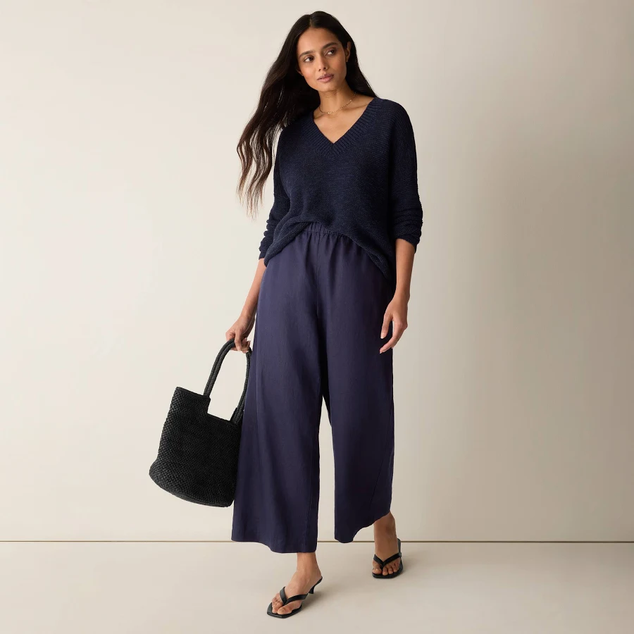 pants Eileen Fisher Women's Organic Linen Wide-Leg Pants Eileen Fisher $178