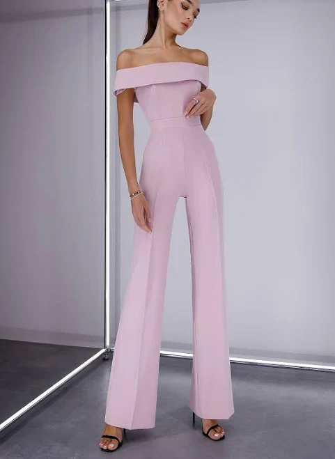 jumpsuit Elagia Women's Off-the-Shoulder Business Suit Elagia $108.49