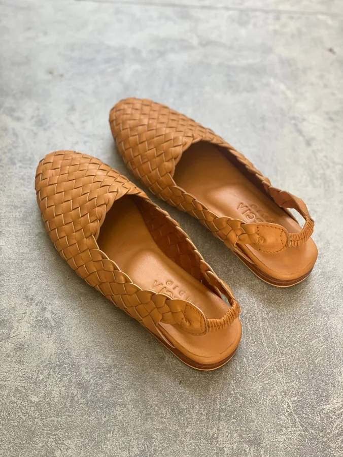 shoes Emilia Woven Slingback Mule Etsy - MIUCCIASTUDIO $85