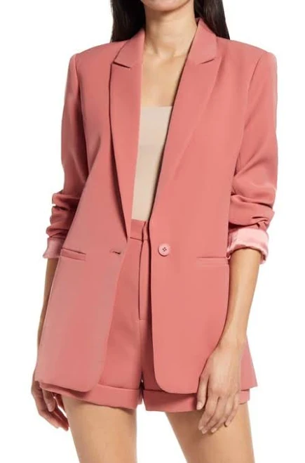 blazer Endless Rose Single-Breasted Blazer Nordstrom $90