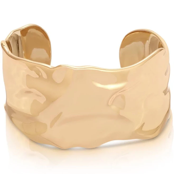 accessory Ettika 18k Gold Plated Thick Sculpted Cuff Bracelet Macy's $75