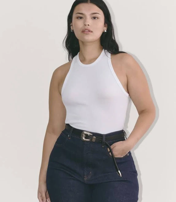 top Everlane Luxe Rib Racerback Tank Top Everlane $12