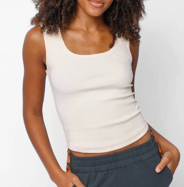 top Everyday Ribbed Tank Natural Life $19.95