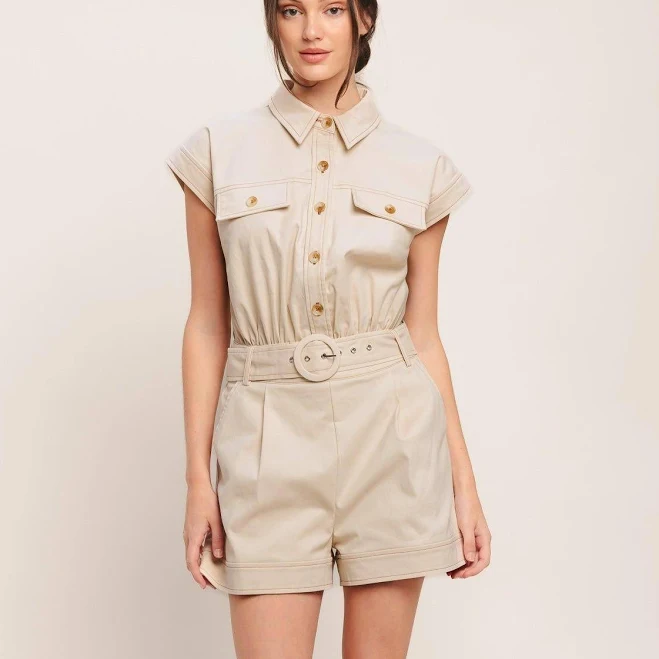 romper Everyday Utility Woven Romper Adelyne's Boutique & Gifts $72