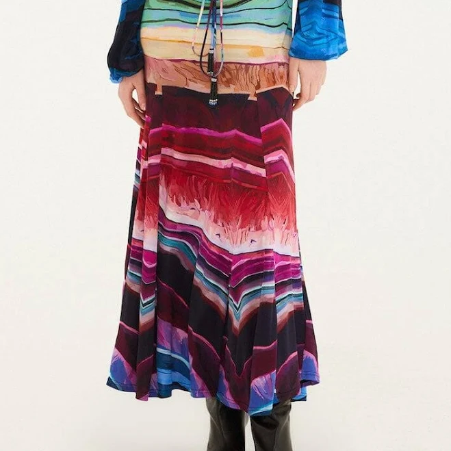 maxi skirt FARM Rio Multicolor Precious Gems Maxi Skirt Farm Rio $144