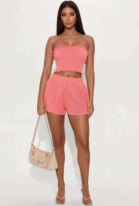 shorts Fashion Nova Conjunto de Chelsea Crochet Fashion Nova $21.99