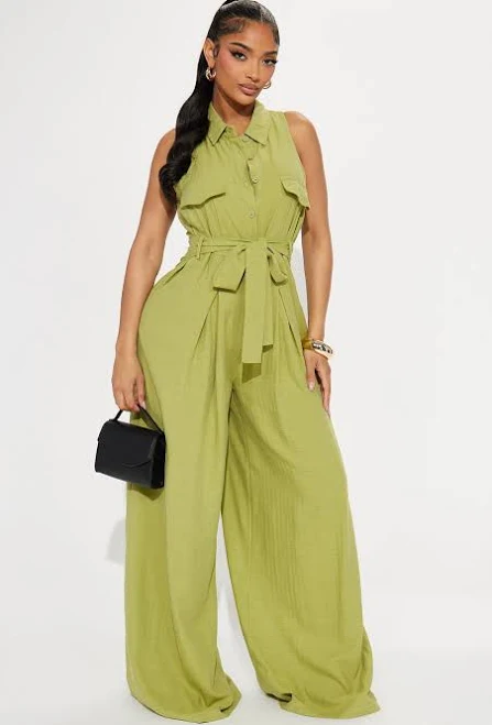 jumpsuit Fashion Nova Lizzie Linen Jumpsuit Fashion Nova $33.99