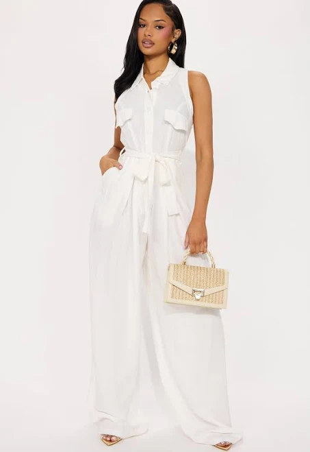 jumpsuit Fashion Nova Lizzie Linen Jumpsuit Fashion Nova $44.99