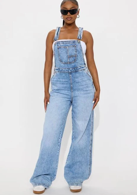 jumpsuit Fashion Nova Women's Typical Rachel Wide Leg Denim Overalls Fashion Nova $26.99