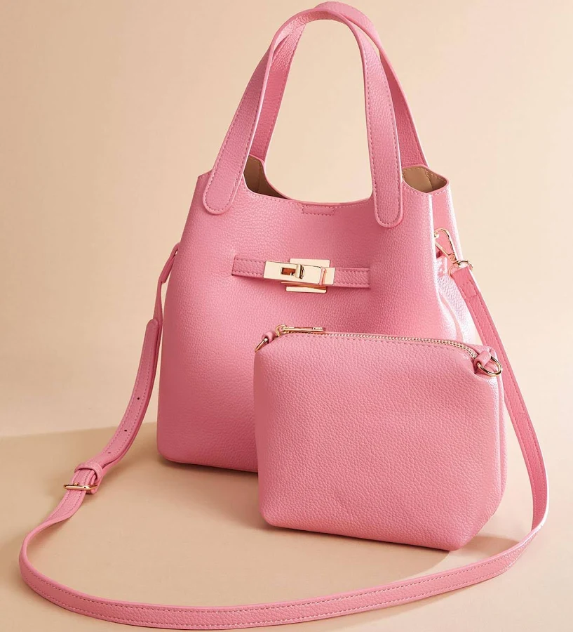 bag Faux Leather Mini Tote Set Versona $39.99