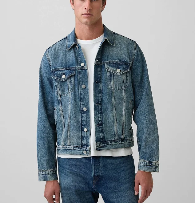 denim_jacket Gap Men's Classic Icon Denim Jacket Gap $71