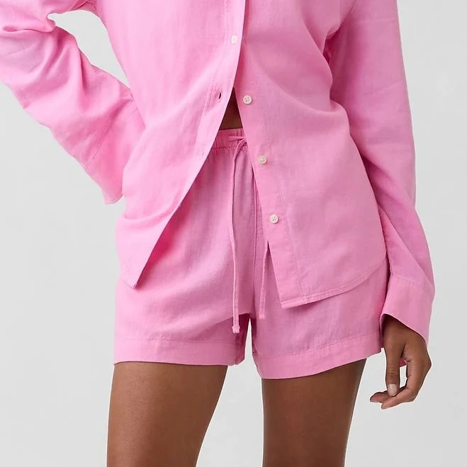 shorts Gap Women's 4" Pull-On Linen-Blend Shorts Gap Factory $17.99