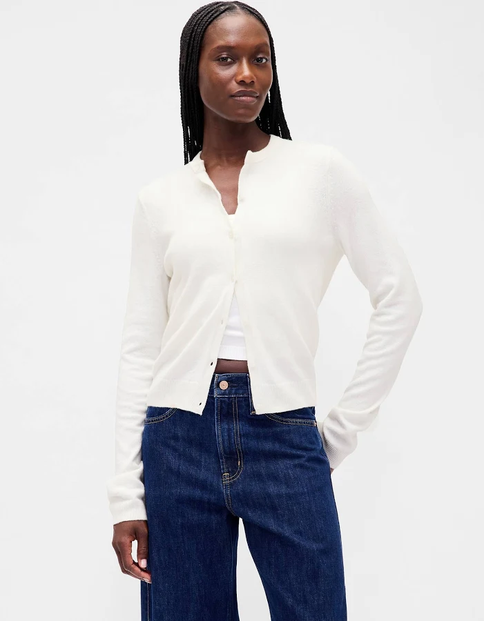 outerwear Gap Women's Cashsoft Crop Cardigan Gap $34