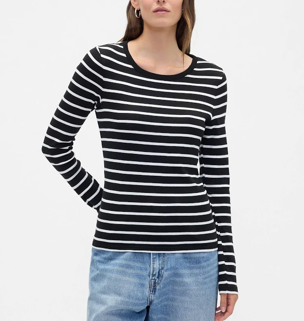 top Gap Women's Modern Ribbed Crewneck T-Shirt Gap Factory $8.99