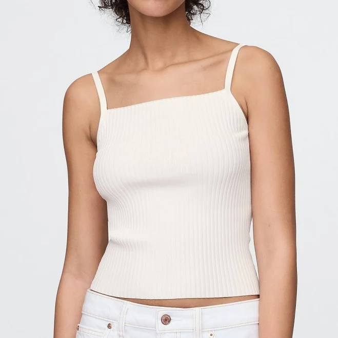 crop top Gap Women's Rib Sweater Crop Tank Top Gap $19.99