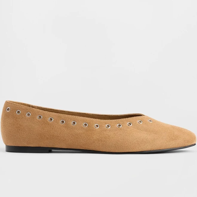 shoes Gap Women's Vegan Suede Ballet Flats Gap $23