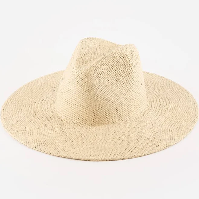 accessory Gigi Pip Faye Wide Brim Straw Fedora Sun Hat Gigi Pip $99