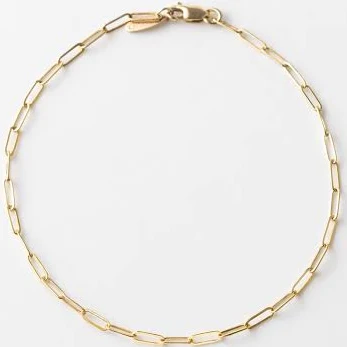 accessory GLDN Solid Gold Dainty Paperclip Chain GLDN $128