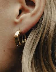 accessory Gold Medium Bold Hoop Earrings Etsy $35.88