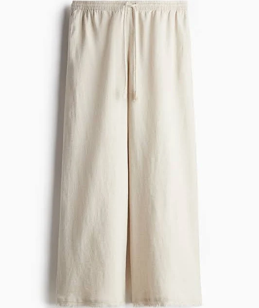 pants H&M Ladies Linen-Blend Drawstring Pants H&M $29.99
