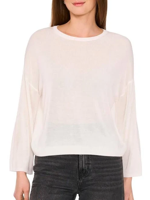 top Halogen Women's Fine Gauge Crewneck Sweater BeyondStyle $18.72