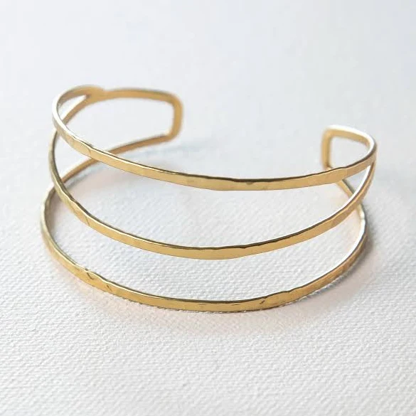 accessory Hammered Gold Cuff Natural Life $29