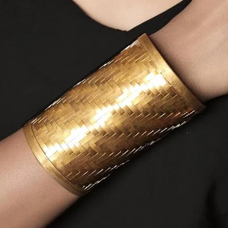 accessory Hammered Gold Cuff Bracelet Etsy - Seller $23.25