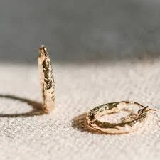 accessory Hammered gold hoop earrings textured hoop earrings Minimal Hoops Chic Dainty hoop Earrings Simple Everyday Earrings Gifts for Her women Etsy $24.34