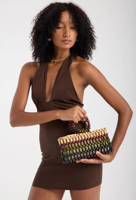 bag Handmade Wooden Beaded Purse Etsy - Seller $105.46