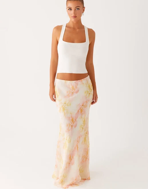 skirt Harlow Chiffon Maxi Skirt Peppermayo - US $38
