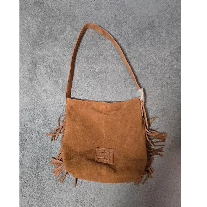 bag Haute Hippie Suede Fringe Hobo Bag Tan Leather Shoulder Purse Festival eBay - ihave5 $51.75